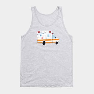 Cute Ambulance Design Tank Top